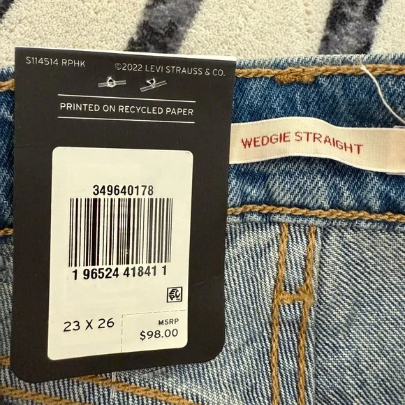 Levi's Sky Blue High Rise Women's Jeans - Picture 2 of 4